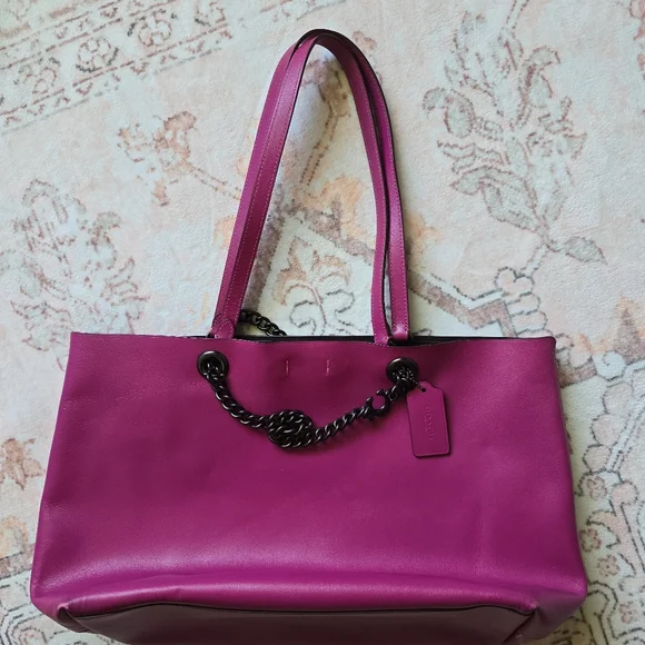 Coach Signature Chain Central Tote - Picture 15 of 16